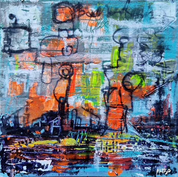 Click to view in high resolution Dynamic Geometry of Blue and Orange Tones