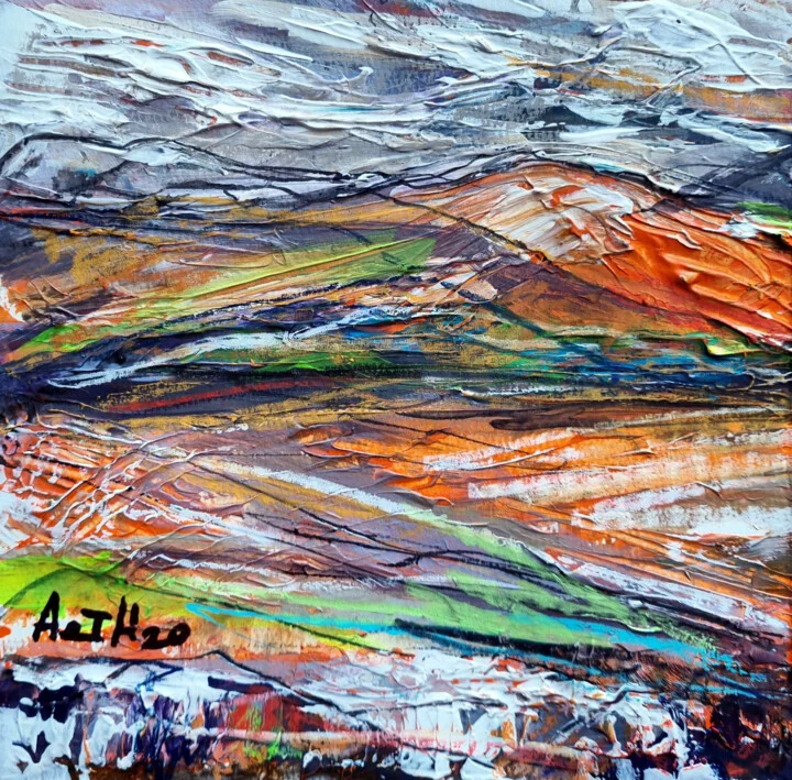 Click to view in high resolution Gaelic Hearth Landscape in Warm Tones