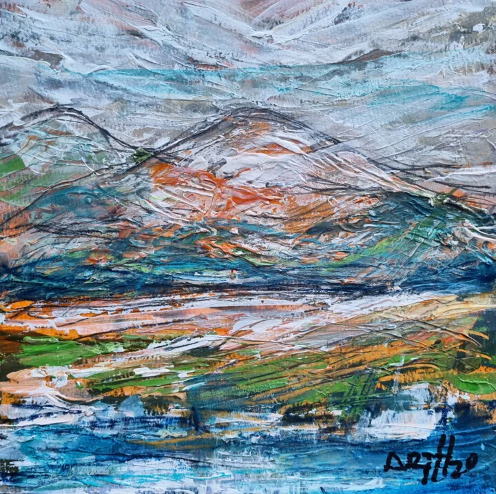 Click to view in high resolution Deep Gray Mountain Expressionism