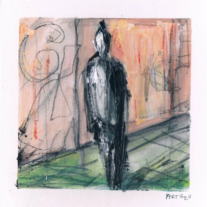 Click to view in high resolution Ochre and Grey Garden Walker