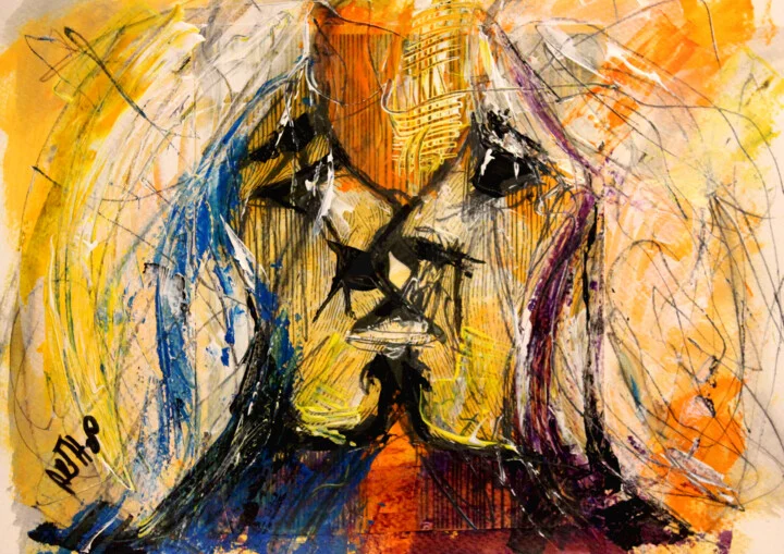 Click to view in high resolution Neon Kiss in Shadowy Colors