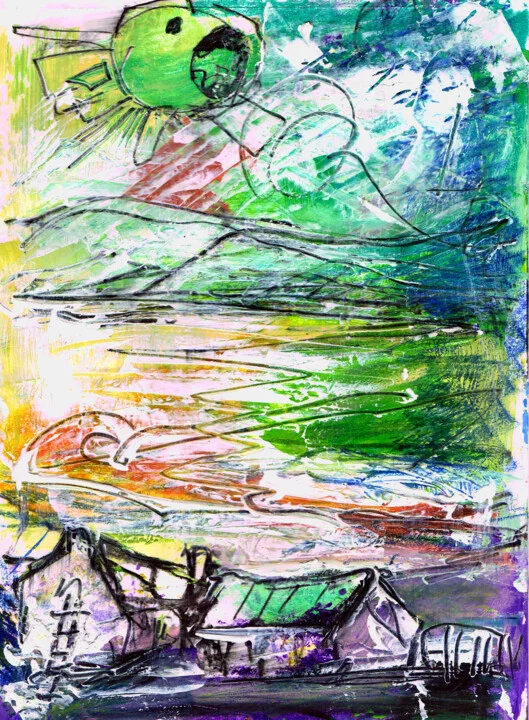 Click to view in high resolution Abstract Flow of Water and Earth