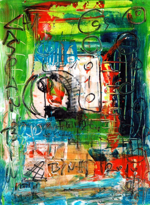 Click to view in high resolution Digital Chaos in Green and Red