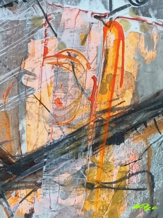 Click to view in high resolution Fiery Orange and Grey Urban Energy