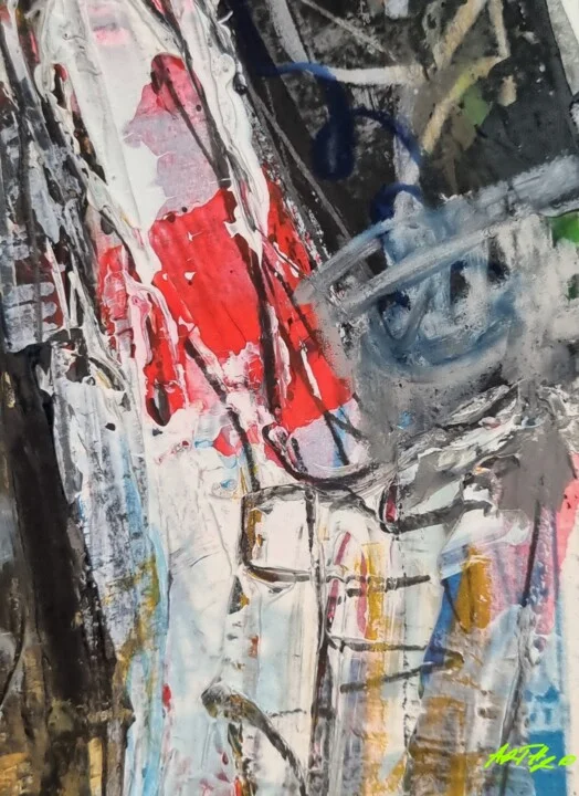 Click to view in high resolution Urban Pulse of Red, Black, and White