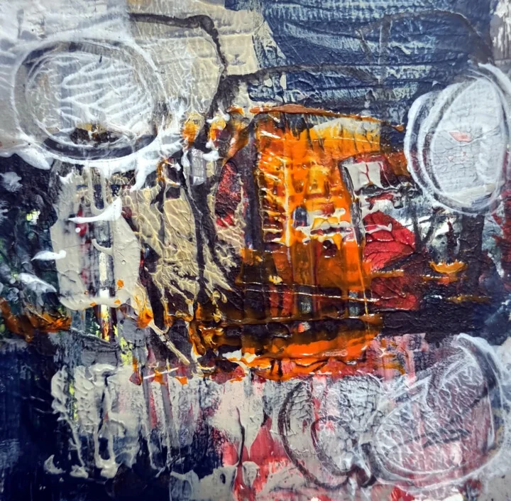 Click to view in high resolution Urban Echoes in Orange and Blue