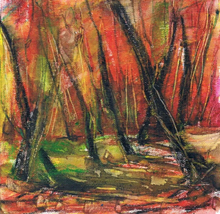 Click to view in high resolution Energetic Burnt Orange Landscape