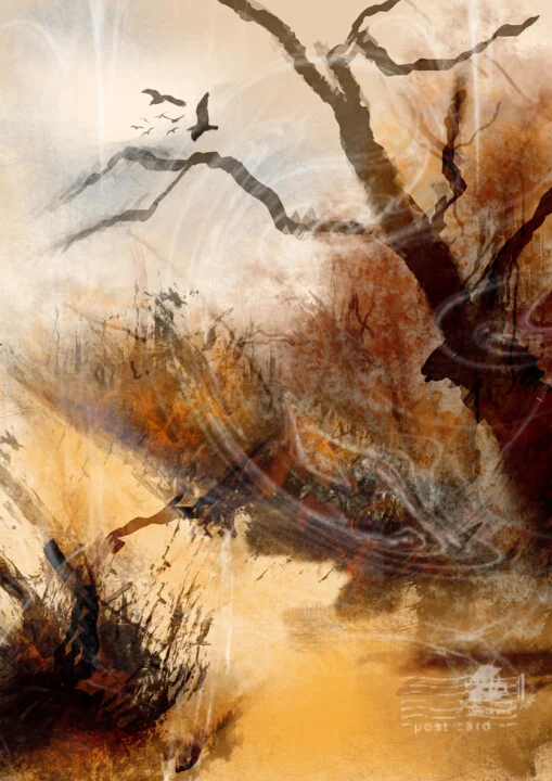 Click to view in high resolution Autumnal Hidden Path Digital Artwork