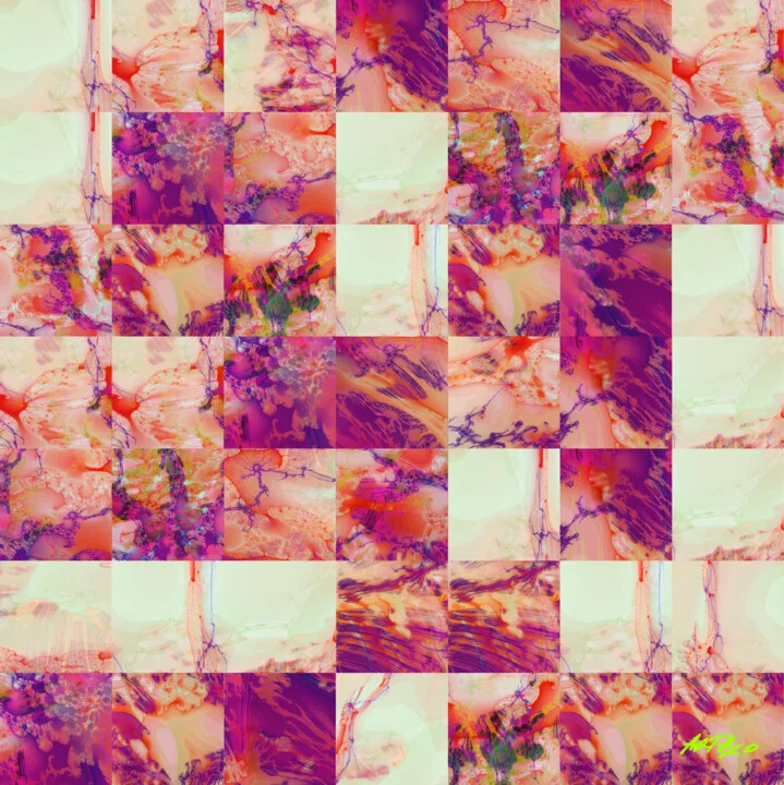 Click to view in high resolution Playful Pink Spider Digital Painting