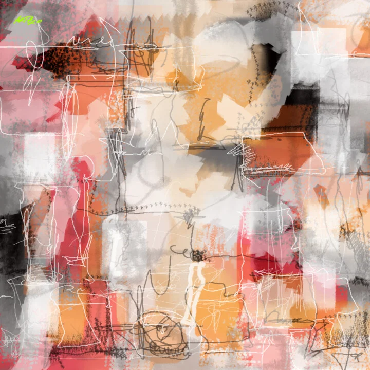 Click to view in high resolution Urban Chaos Abstract Digital Print