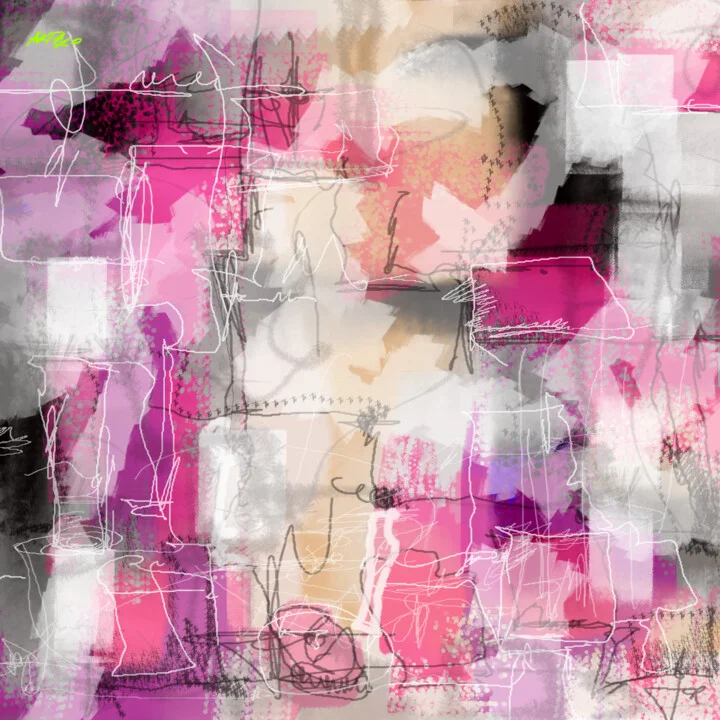 Click to view in high resolution Warm Pink Abstract Composition