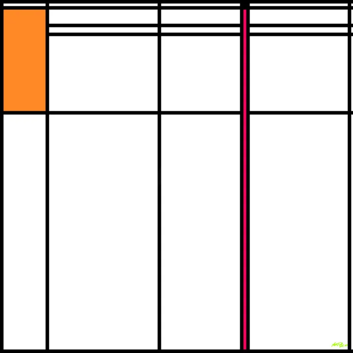 Click to view in high resolution Striking Orange Lines Digital Art