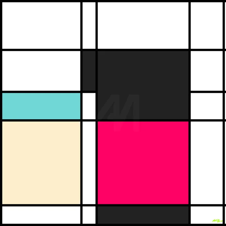 Click to view in high resolution Magenta and Teal Digital Composition