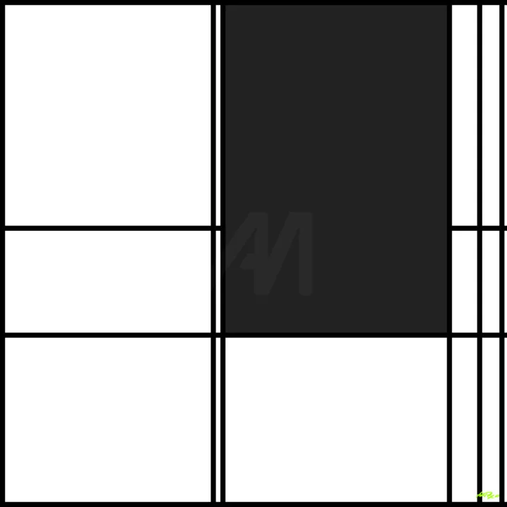 Click to view in high resolution Black and White Tension in Digital Grid