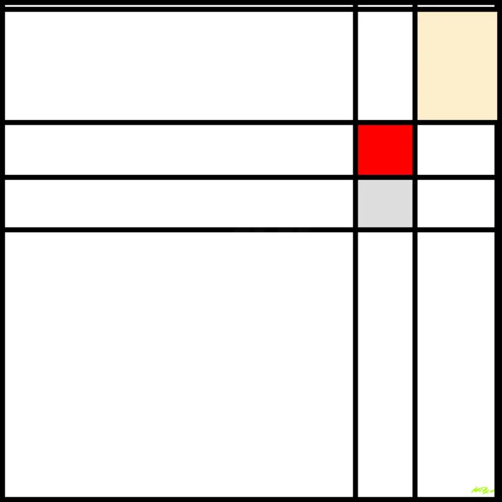 Click to view in high resolution Red and Gray Geometric Digital Design