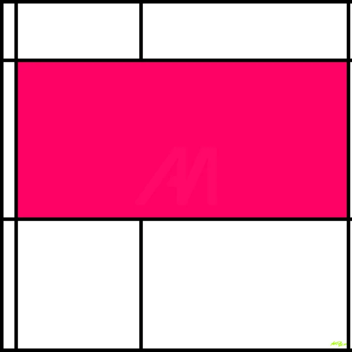 Click to view in high resolution Bold Hot Pink Geometric Digital Piece