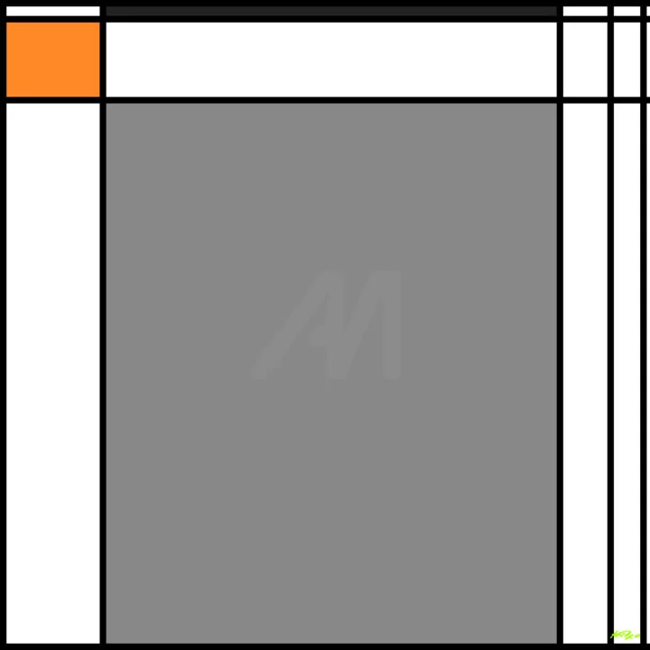 Click to view in high resolution Modern Gray and Orange Digital Composition