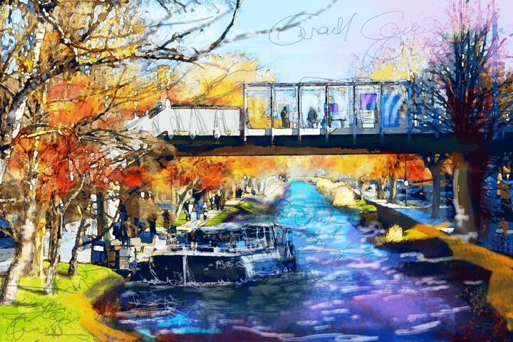 Click to view in high resolution Autumn Colors Over Grand Canal