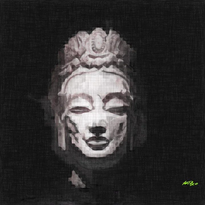 Click to view in high resolution Serene Buddha in Soft Tones