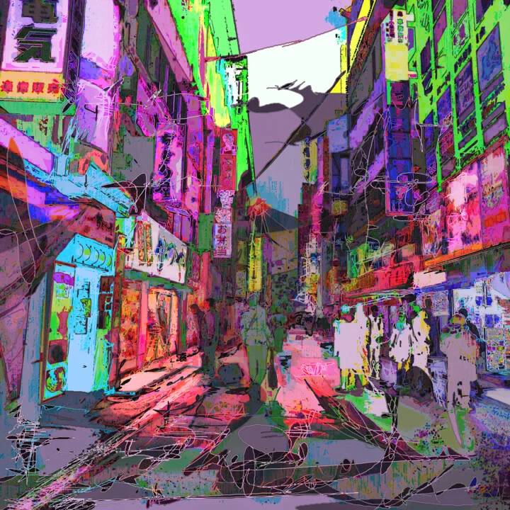 Click to view in high resolution Vibrant Neon City Energy