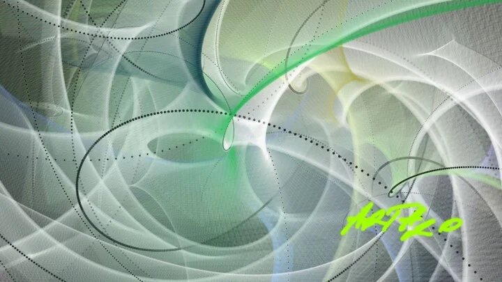 Click to view in high resolution Soft Green Swirls in Digital Art