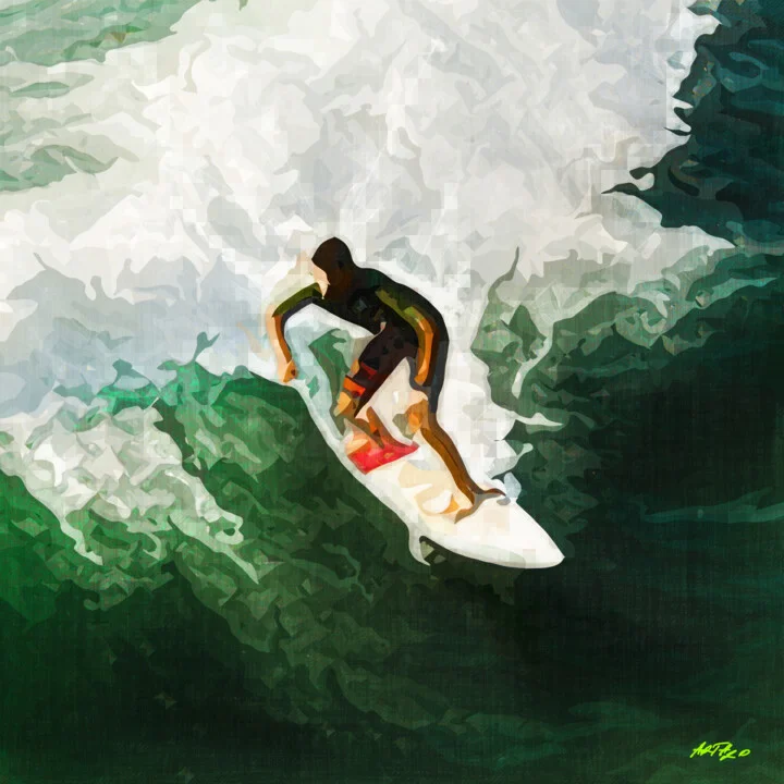 Click to view in high resolution Green Waves and Surfing Adventure