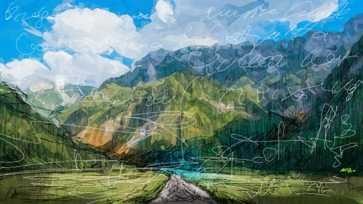 Click to view in high resolution Youkon Landscape Digital Art