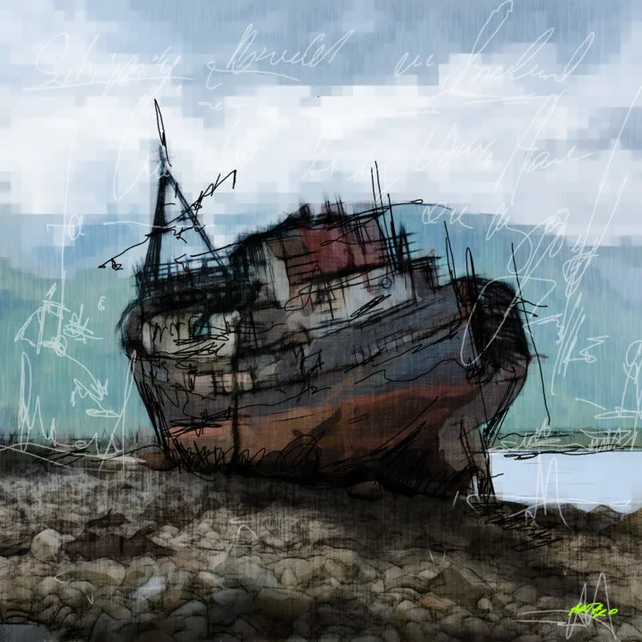 Click to view in high resolution Rusty Reds on Digital Canvas