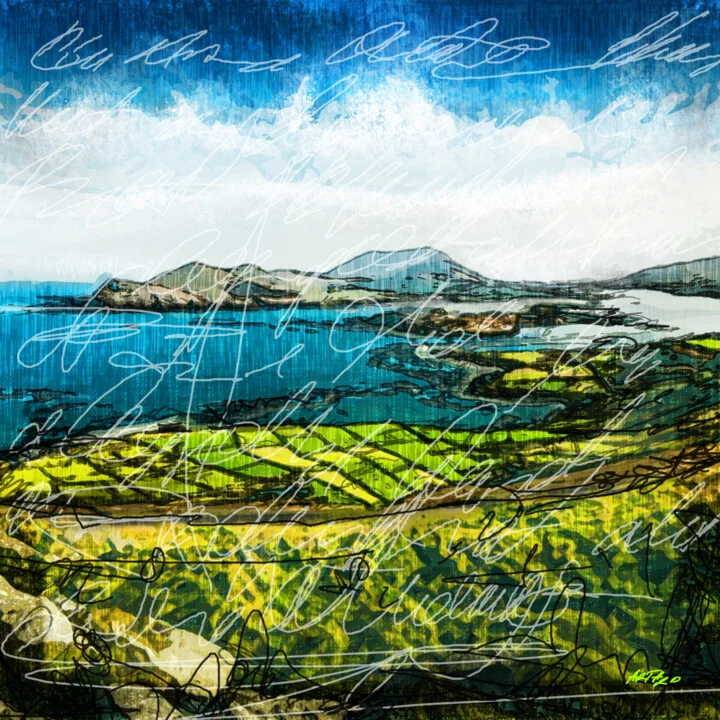 Click to view in high resolution Lush Island Landscape in Digital Art