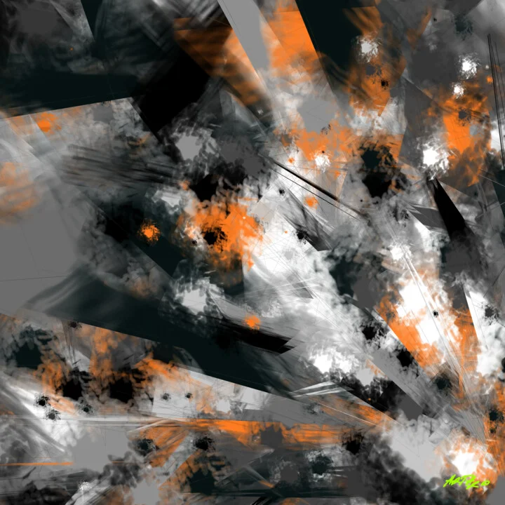 Click to view in high resolution Burnt Orange Digital Abstract