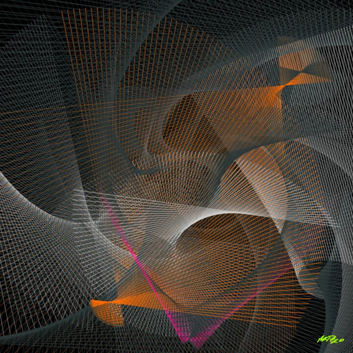 Click to view in high resolution Burnt Orange and Charcoal Digital Composition