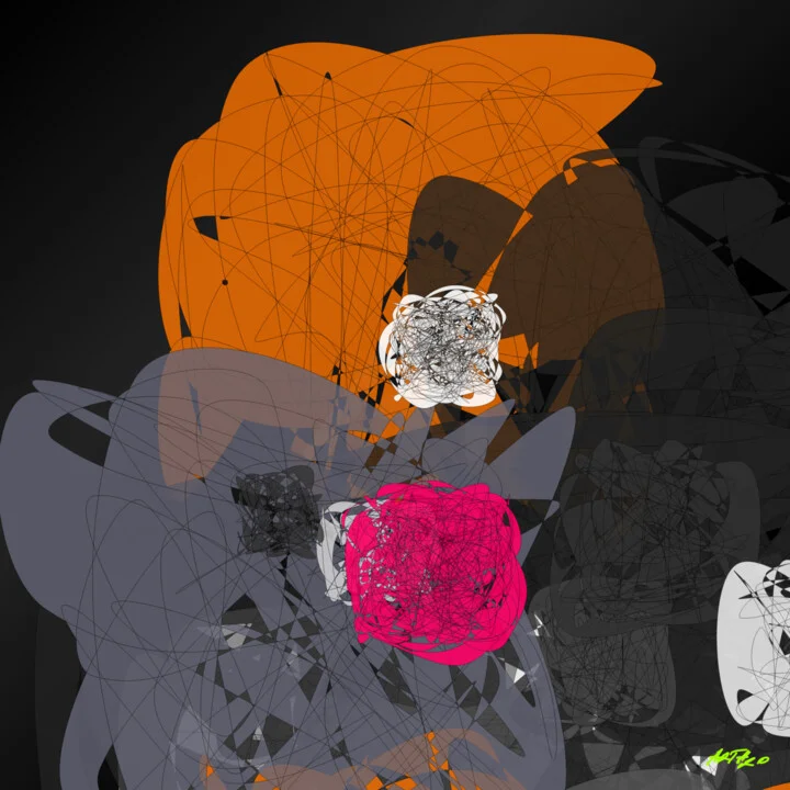 Click to view in high resolution Fuchsia and Charcoal Dynamic Patterns