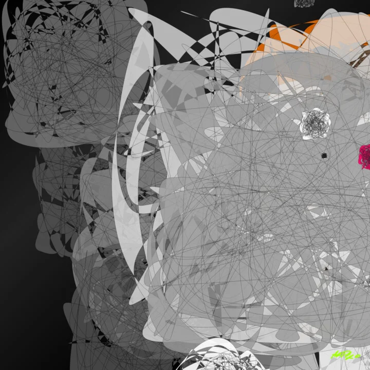 Click to view in high resolution Charcoal Loops and Orange Highlights