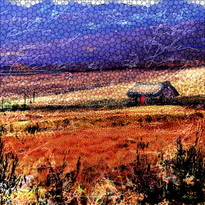 Click to view in high resolution Ochre and Rust Irish House Digital Art