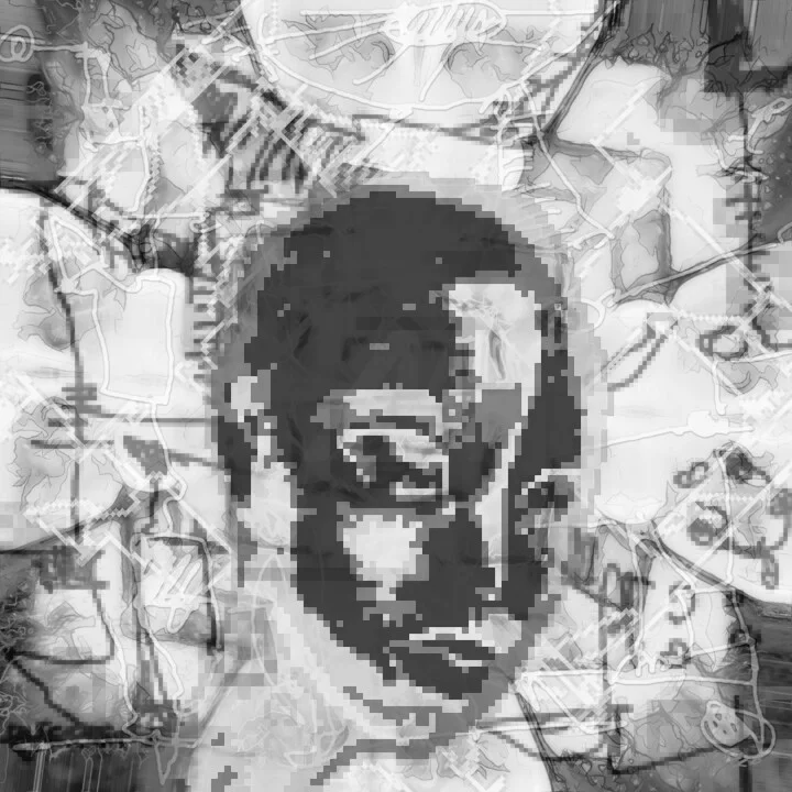 Click to view in high resolution Contrasting Black and White Digital Sphere