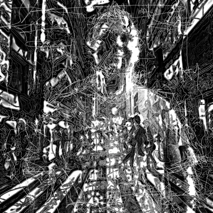 Click to view in high resolution Striking Black and White Identity Print