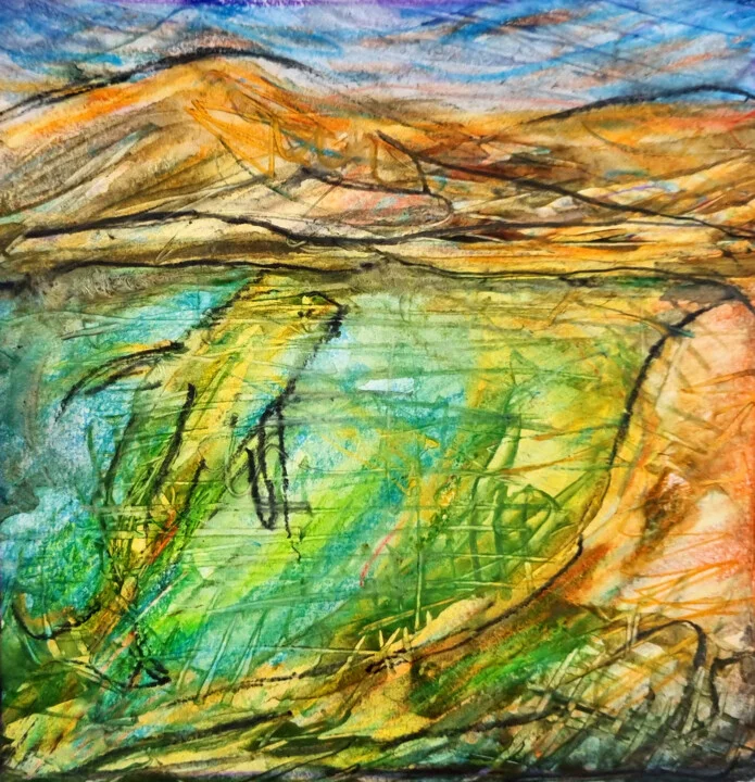 Click to view in high resolution Aqua and Earth Tones of the Irish Sea