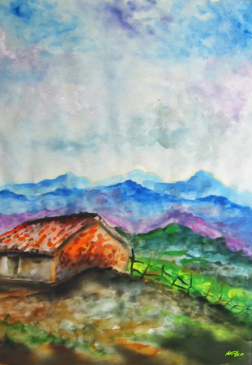 Click to view in high resolution Vivid Sicilian Landscape Digital Art