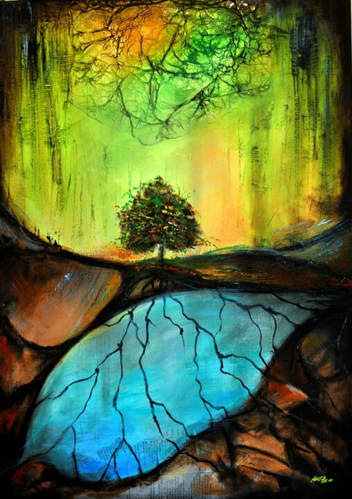 Click to view in high resolution Emerald Green Tree by Tranquil Waters