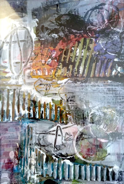 Click to view in high resolution Bright Abstract in Acrylic Colors