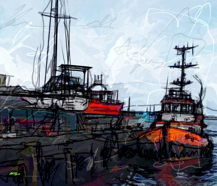 Click to view in high resolution Vivid Orange and Navy at Westport Harbour