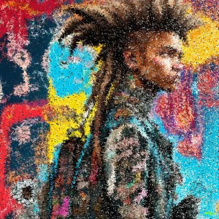 Click to view in high resolution Magenta and Blue Urban Art Profile