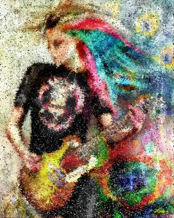 Click to view in high resolution Electric Punk Guitarist Digital Art