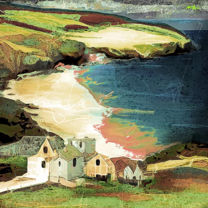 Click to view in high resolution Coastal House in Vibrant Green and Earth Tones