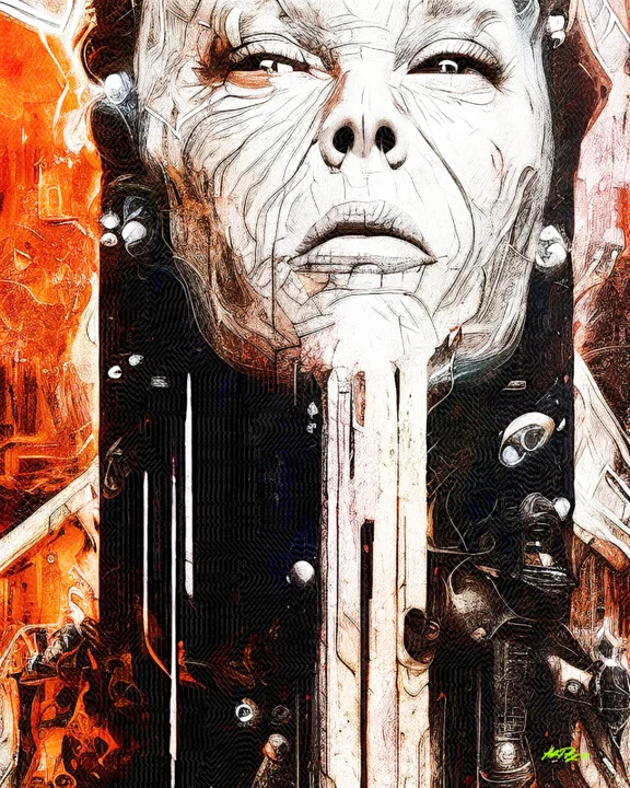 Click to view in high resolution Intriguing Alien Woman Digital Portrait