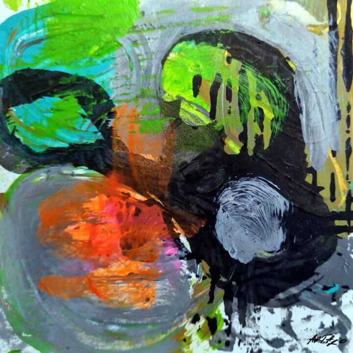 Lively Green Acrylic on Paper