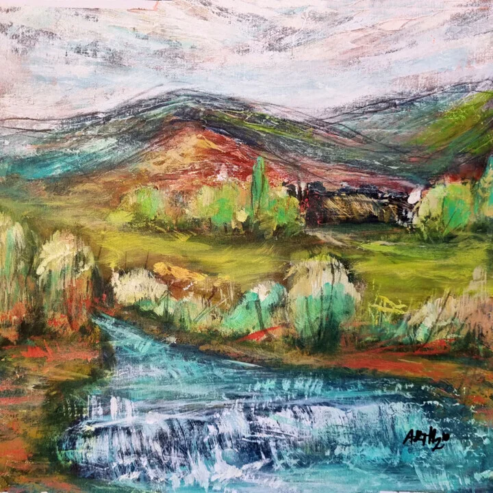 Emerald and Rust Irish Landscape