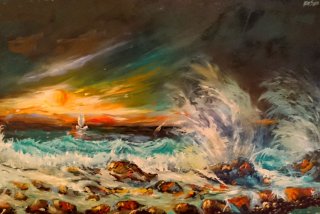 a painting of a storm 
DSC_0085_3.jpg Wild Atlantic Ocean by memory
