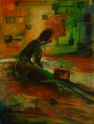 a painting of a woman sitting on a floor 
connected.webp Understanding Blockchain