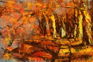 a painting of a tree 
rado.webp Autumn in the Rado